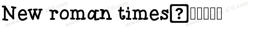New roman times字体转换